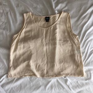 Eileen Fisher 100% Raw Silk tank